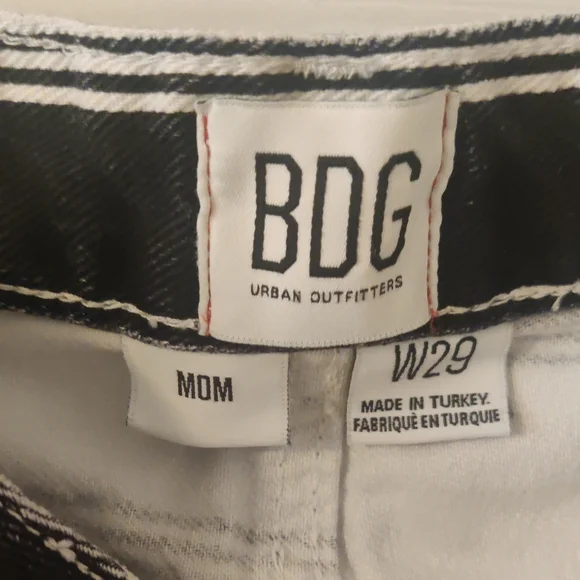 BDG Urban Outfitters Black and White Striped Jeans - Picture 2 of 3